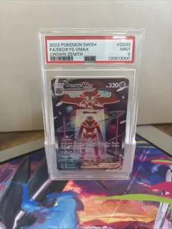 Pokemon Deoxys VMAX TCG Crown Zenith Holo Ultra Rare Card PSA 9 GG45/GG70 - Image 1