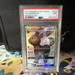 Pokemon Umbreon GX SV69/SV94 Hidden Fates Shiny Holo Rare PSA 9 2019 English - Image 1