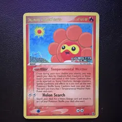 Pokemon Sunny Castform EX Delta Species 31/113 Rare Reverse Holo 70 HP - Image 1