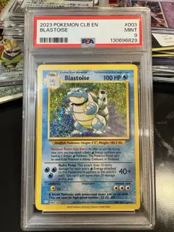 Pokemon Blastoise 003/034 Classic Holo Classic Collection EN 2023 PSA 9 - Image 1