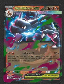 Pokemon Mega Charizard X eX 013/094 Phantasmal Flames Double Rare Near Mint NM - Image 1