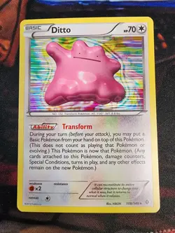 Ditto 108/149 Boundaries Crossed Holo Rare Pokemon TCG 2012 Pokemon NM - Image 1