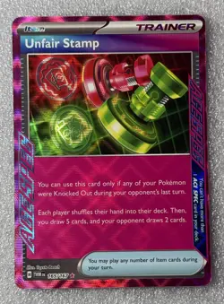 Unfair Stamp 165/167 Sv06: Twilight Masquerade NM Pokemon TCG - Image 1