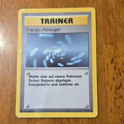 Pokemon Energie-Absauger Base Set 92/102 German Energy Removal Wizards 1999 - Image 1