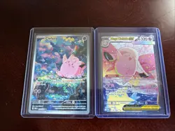 Mega Clefable SIR 119/88 Clefairy IR 094/088 Full Art Pokemon Card Lot NM - Image 1