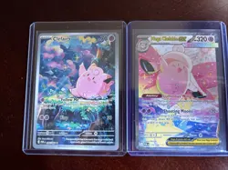 Mega Clefable SIR 119/88 Clefairy IR 094/088 Full Art Pokemon Card Lot NM - Image 2