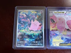 Mega Clefable SIR 119/88 Clefairy IR 094/088 Full Art Pokemon Card Lot NM - Image 3