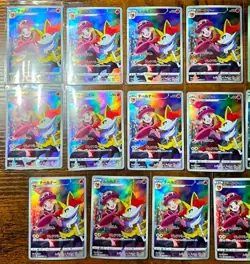 Lot of 23: Pokemon Japanese SWSH incandescent Arcana #069 Full Art Braixen NM - Image 2