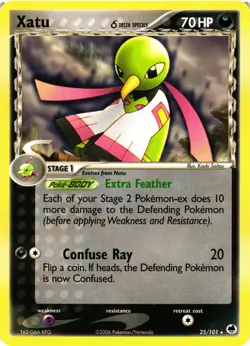 Pokemon TCG Xatu (Delta Species) Rare Dragon Frontiers 25/101 MP - Image 1