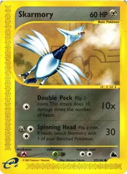 Pokemon TCG Skarmory 97/144 Skyridge Regular Common VLP - Image 1