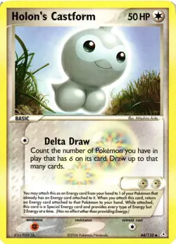Pokemon TCG Holon's Castform 44/110 Holon Phantoms VLP - Image 1