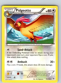 Pidgeotto 76/106 2014 XY Flashfire Regular Uncommon - Image 1