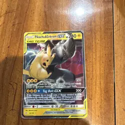 Pokemon Pikachu & Zekrom GX 33/181 SM-Team Up Ultra Rare Holo TAG TEAM GX 240 HP - Image 1