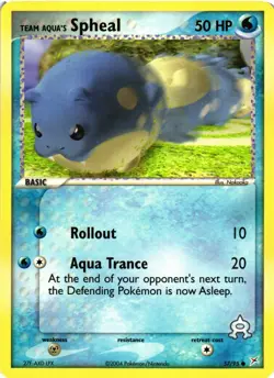 Pokemon TCG Team Aqua's Spheal 57/95 Team Magma vs Team Aqua Regular LP - Image 1