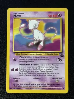 Pokemon -Mew 2000 Promo Black Star #8 Mew Non-Holo - Image 1