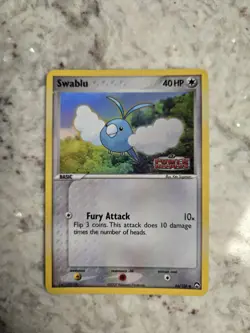 Swablu Reverse Holo 66/108 - EX Power Keepers Pokemon Stamped - Image 1