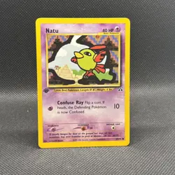 Natu - 59/75 - Common - 1st Edition NM Pokemon Neo Discovery - Image 1