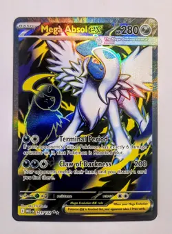 Mega Absol ex 161/132 Holo Ultra Rare ME01: Mega Evolution Pokemon TCG NM - Image 1