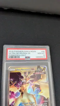 2018 Pokemon Sun & Moon Forbidden Light Ultra Necrozma Holo #95/131 PSA 10 - Image 2