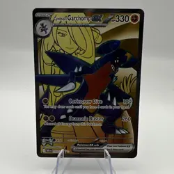 Pokemon TCG Cynthia's Garchomp ex Full Art Holo UR 215/182 English 330 HP - Image 1