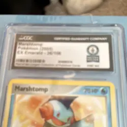 Pokemon Marshtomp EX Emerald 36/106 CGC World Record 2005 Aqua Stage 1 English - Image 2