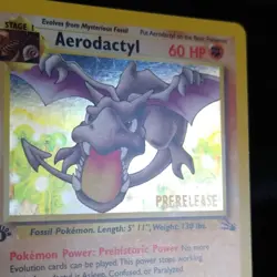 Pokemon TCG Aerodactyl (Prerelease) Wotc Promo 08/82 Holo English 70 HP - Image 2