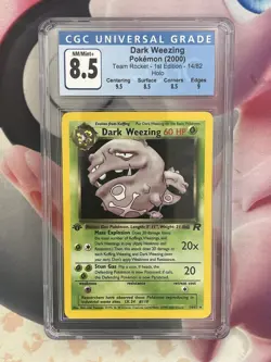 Pokemon TCG Dark Weezing Holo 1st Edition Team Rocket - CGC 8.5 - Image 1