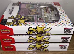 Pokemon Scarlet & Violet 151 Alakazam EX Collection (3 Boxes FACTORY SEALED) - Image 3