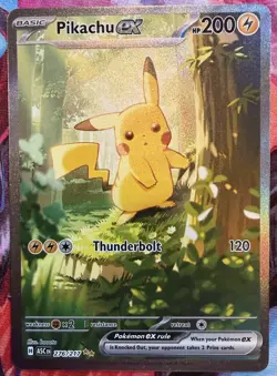 Pokemon Pikachu EX Full Art Holo ASC 276/217 Special Illustration Rare NM 🔥 - Image 1
