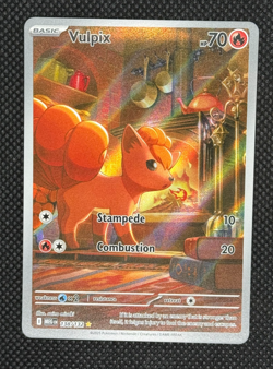 Pokemon TCG Vulpix 138/132 NM Illustration Rare Mega Evolution - Image 1