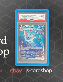 Pokemon Vaporeon VMAX #SWSH182 Sword & Shield Black Star Promo PSA 10 GEM MT T1 - Image 1
