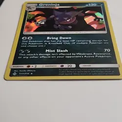 HOLO RARE Greninja 117/214 SM Unbroken Bonds Pokemon Charizard Silhouette - NM - Image 5
