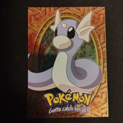 Dratini Topps Pokemon #147 - E10 of 12 - Textured Holo - Black Logo - Image 1