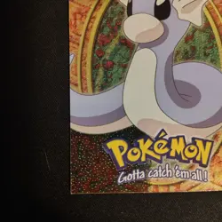 Dratini Topps Pokemon #147 - E10 of 12 - Textured Holo - Black Logo - Image 5