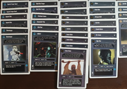 Star Wars CCG Decipher White Border 200+ Card Lot (100+ Each Light & Dark Side) - Image 1