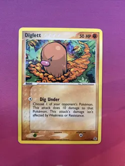 Pokemon Card Diglett EX FireRed LeafGreen Common 61/112 Near Mint - Image 1