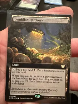 MTG Eumidian Hatchery (Extended Art) Commander: Edge of Eternities Non-Foil 40 - Image 1