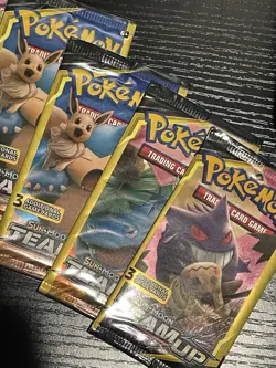 Pokemon Sun and Moon Team Up 3 Card Mini Booster Packs 10 PACKS - Image 2
