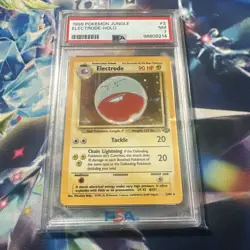 Pokemon Electrode 02/64 Jungle Holo PSA 7 - Image 1