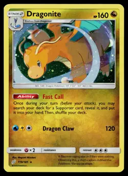Dragonite 119/181 Cosmo Holo Promo Pokemon Near Mint - Image 1