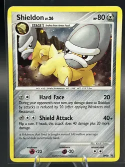 Shieldon Holo DP08 2007 Pokemon TCG Diamond & Pearl LP - Image 1