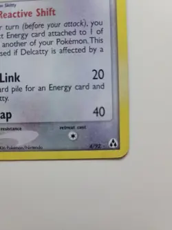 Delcatty - 4/92 - Reverse Holo Rare Legend Maker Pokemon MP - Image 5