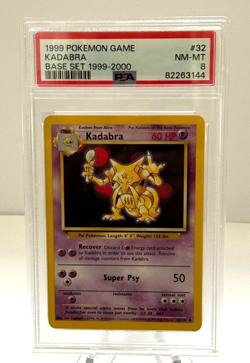 1999 Pokemon Game #32 Kadabra PSA 8 NM-MT - Image 1