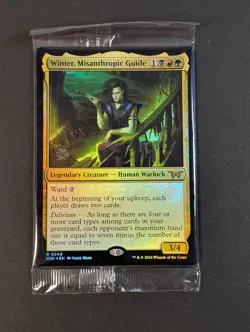 MTG - 1x Winter Misanthropic Guide - Duskmourn Prerelease Foil - Sealed Promo NM - Image 2