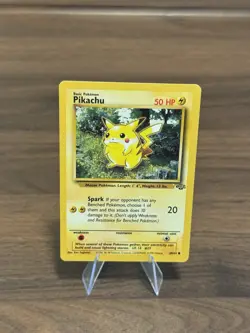 Pokemon TCG Pikachu 60/64 Jungle Regular Common Basic 50 HP Unlimited 1999 - Image 1