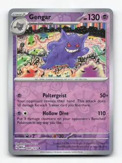Pokemon TCG - Gengar 094/165 Near Mint Rare 151 Reverse Holo - Image 1