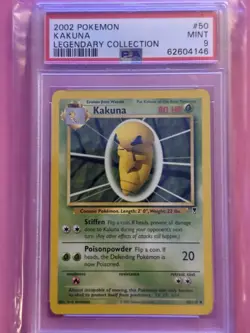 2002 Pokemon Legendary Collection Kakuna #50/110 PSA 9 - Image 1