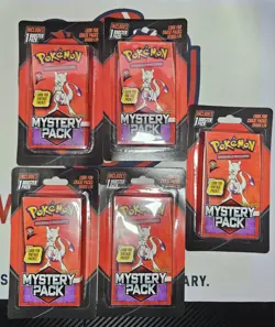 Pokemon Mewtwo Mystery Pack Lot of 5 Sealed MJ Holding 2025 Chase Packs - Image 1