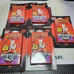 Pokemon Mewtwo Mystery Pack Lot of 5 Sealed MJ Holding 2025 Chase Packs - Image 2