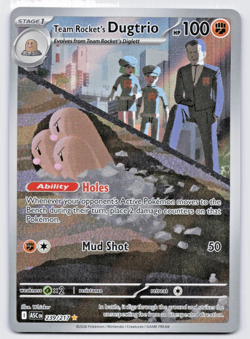 Pokemon TCG Team Rocket's Dugtrio 239/217 Ascended Heroes NM - Image 1